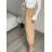 Sukňa dlhá s vreckami dámska PALOMA (S/M/L ONE SIZE) TALIANSKA MÓDA IMD25054/DUR S/M/L béžová