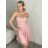Šaty plesové elegantné na ramienka dámske (S/M ONE SIZE) TALIANSKA MóDA IM322303/UL S/M kráľovská modrá