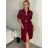 Šaty košeľové s opaskom 3/4 dlhý rukáv dámske (XS/S/M ONE SIZE) TALIANSKA MÓDA IMD25102