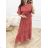 Šaty dlhé letné krátky rukáv dámske (S/M/L ONE SIZE) TALIANSKA MÓDA IMWAD25734