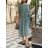 Šaty dlhé letné krátky rukáv dámske (S/M/L ONE SIZE) TALIANSKA MÓDA IMWAD25740