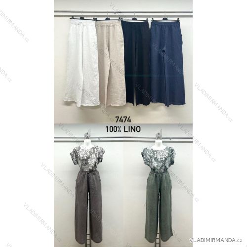 Nohavice dlhé letné dámske nadrozmer (42/44/46 ONE SIZE) IMPSM257474