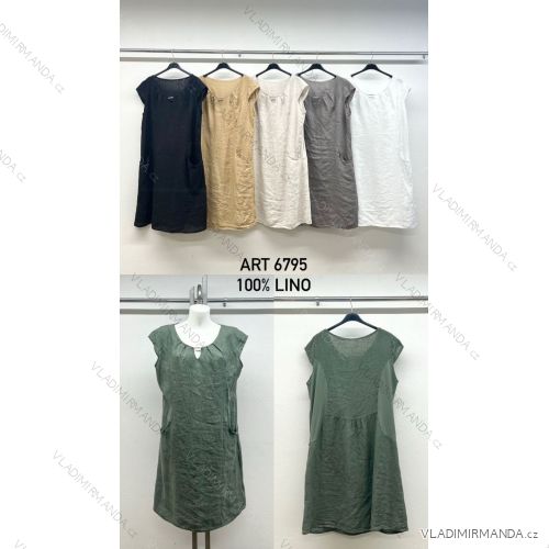 Šaty krátke voľnočasové letné krátky rukáv dámske nadrozmer (42/44/46 ONE SIZE) IMPSM256795