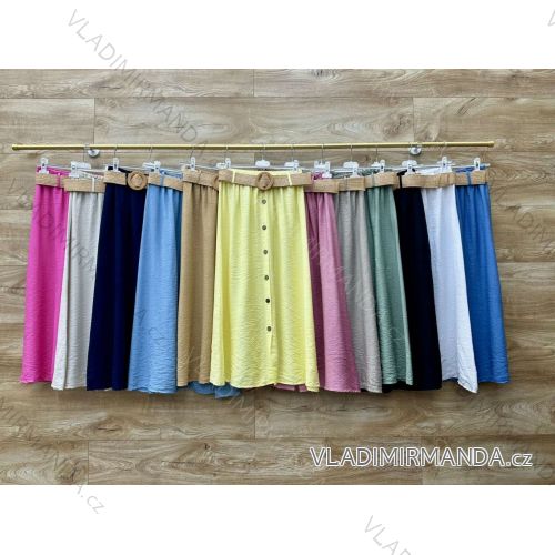 Sukňa dlhá letná s opaskom dámska (S/M/L ONE SIZE) TALIANSKA MÓDA IMWBL25795