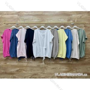 Tričko letné sťahovací krátky rukáv dámske (S/M/L ONE SIZE) TALIANSKA MÓDA IMWBL25796