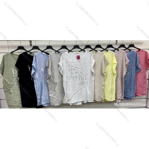 Tunika krátky rukáv dámska (S/M/L ONE SIZE) TALIANSKA MÓDA IMWCP25805