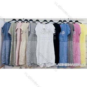 Šaty dlhé krátky rukáv dámske (S/M/L ONE SIZE) TALIANSKA MÓDA IMWCP25807