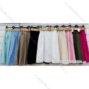 Sukňa stredne dlhá s opaskom dámska (S/M/L ONE SIZE) TALIANSKA MÓDA IMWCP25829