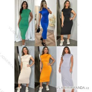 Šaty elegantný letný krátky rukáv dámske (XS/S/M ONE SIZE) TALIANSKA MÓDA IMM25M27807