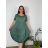 Šaty oválne letné voľnočasové oversize krátky rukáv dámske (XL/2XL/3XL ONE SIZE) TALIANSKA MÓDA IM422510/DUR -   žlutá -   2XL/3XL