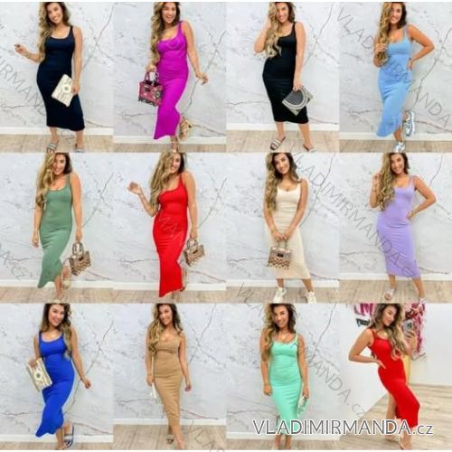 Šaty letné na ramienka dámske (XS/S/M ONE SIZE) TALIANSKA MÓDA IMM25M33692