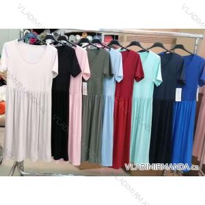 Šaty letné krátky rukáv dámske (S/M/L ONE SIZE) TALIANSKA MÓDA IMM25M10881