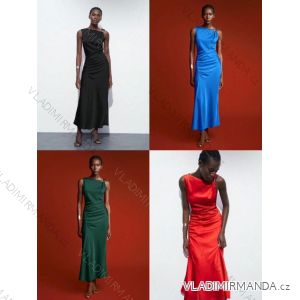 Šaty dlhé letné elegantné bez rukávov dámske (XS/S/M ONE SIZE) TALIANSKA MÓDA IMM25M40473