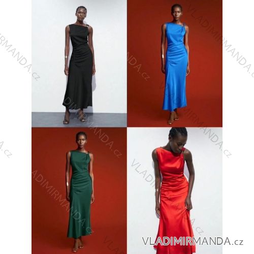 Šaty dlhé letné elegantné bez rukávov dámske (XS/S/M ONE SIZE) TALIANSKA MÓDA IMM25M40473