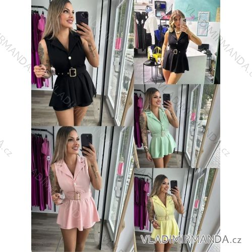 Šaty letné elegantné kabátikové bez rukávov dámske (XS/S/M ONE SIZE) TALIANSKA MÓDA IMM25M41017