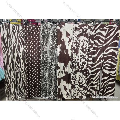 Nohavice dlhé letné icecool cowprint dámske (S/M/L ONE SIZE) TALIANSKA MÓDA IMM25M9078