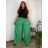 Nohavice dlhé letné dámske nadrozmer DANIELLA (52/54/56 ONE SIZE) TALIANSKA MÓDA IM425DANIELLA