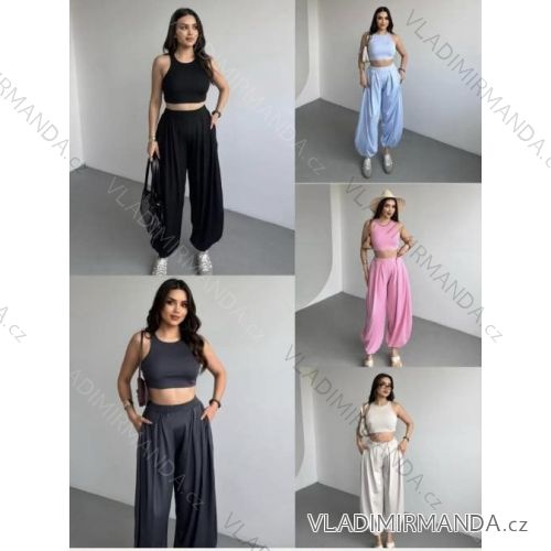 Nohavice dlhé letné dámske (S/M/L ONE SIZE) TALIANSKA MÓDA IMM25M41475