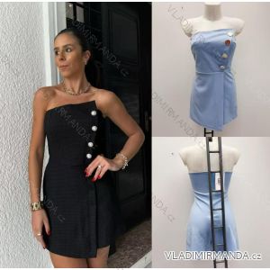 Šaty krátke elegantný carmen cez prsia dámske (XS/S/M ONE SIZE) TALIANSKA MÓDA IMM25M30891