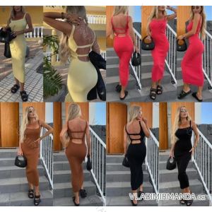 Šaty dlhé letné elegantné na ramienka dámske (XS/S/M ONE SIZE) TALIANSKA MÓDA IMM25M41125