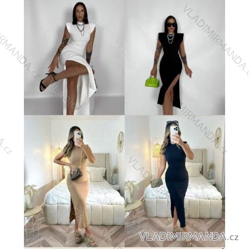 Šaty dlhé letné elegantné bez rukávov dámske (XS/S/M ONE SIZE) TALIANSKA MÓDA IMM25M29655