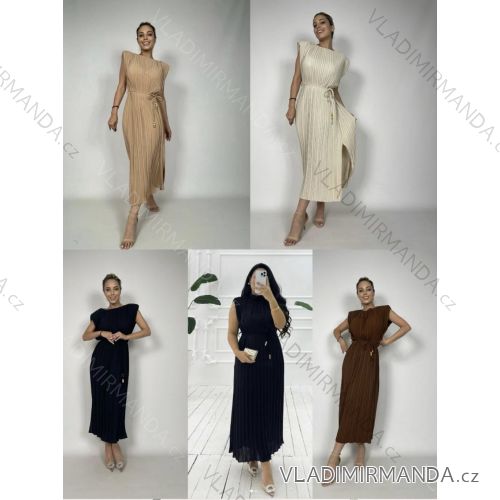 Šaty dlhé letné elegantné bez rukávov dámske (XS/S/M ONE SIZE) TALIANSKA MÓDA IMM25M35600