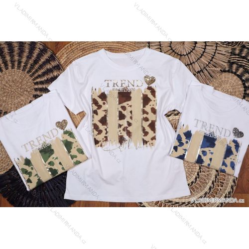 Tričko crowprint krátky rukáv dámske (S/M/L ONE SIZE) TALIANSKA MÓDA IMM25M299E