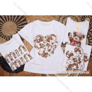 Tričko crowprint krátky rukáv dámske (S/M/L ONE SIZE) TALIANSKA MÓDA IMM25M299F