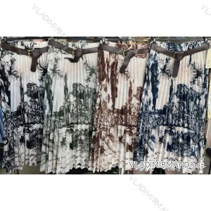 Sukňa dlhá cowprint s opaskom dámska (S/M/L ONE SIZE) TALIANSKA MÓDA IMM25M4304