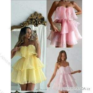 Šaty krátke elegantný carmen cez prsia dámske (XS/S/M ONE SIZE) TALIANSKA MÓDA IMM25M40801