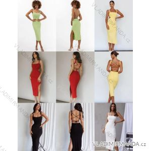 Šaty elegantné letné na ramienka dámske (XS/S/M ONE SIZE) TALIANSKA MÓDA IMM25M29192