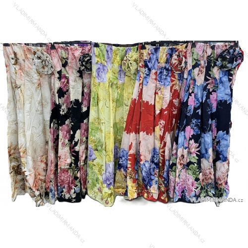Šaty dlhé carmen cez prsia letné kvetované dámske (XS/S/M ONE SIZE) TALIANSKA MÓDA IMM25M3966