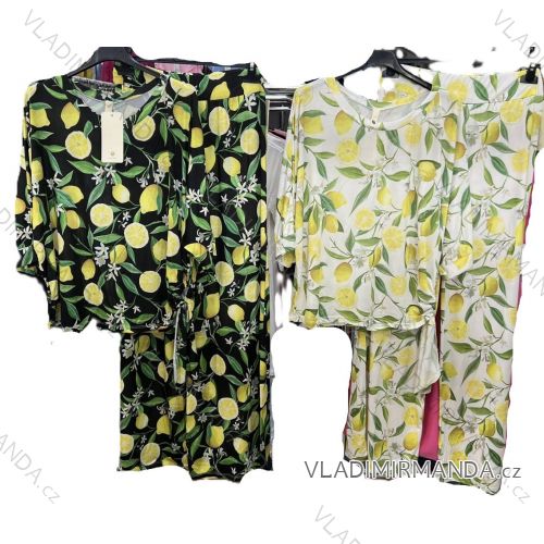 Súprava letné tričko dlhý rukáv a nohavice dlhé icecool lemon dámske (XS/S/M ONE SIZE) TALIANSKA MÓDA IMM25M068