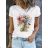 Tričko krátky rukáv dámske nadrozmer (L-2XL ONE SIZE) TALIANSKA MÓDA IMM25M917