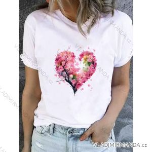 Tričko krátky rukáv dámske (XS/S/M ONE SIZE) TALIANSKA MÓDA IMM25M2415B