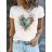 Tričko krátky rukáv dámske (XS/S/M ONE SIZE) TALIANSKA MÓDA IMM25M2415J
