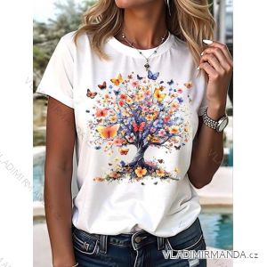 Tričko krátky rukáv dámske (XS/S/M ONE SIZE) TALIANSKA MÓDA IMM25M2415MOTYL