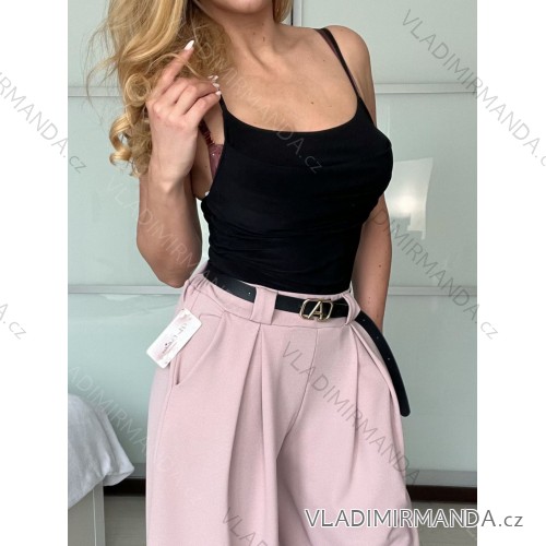 Body na ramínka dámské (S/M ONE SIZE) ITALSKá MODA IM325PINOT/DU -   čierna -   S / M