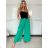 Nohavice elegantné s opaskom dámske (S/M/L ONE SIZE) TALIANSKA MÓDA IMD25006