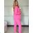 Súprava sako dlhý rukáv a nohavice dlhé dámska (XS/S/M ONE SIZE) TALIANSKA MÓDA IMWCA25319/DU -   zelená -   S / M