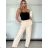 Nohavice dlhé dámske (S/M ONE SIZE) TALIANSKA MÓDA IMPVN25428/DU -   tmavo modrá -   S / M