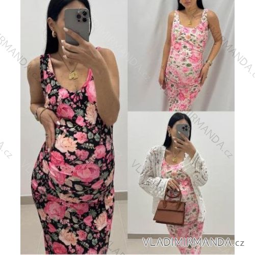 Šaty letné kvetované na ramienka dámske (XS/S/M ONE SIZE) TALIANSKA MÓDA IMM25M41016