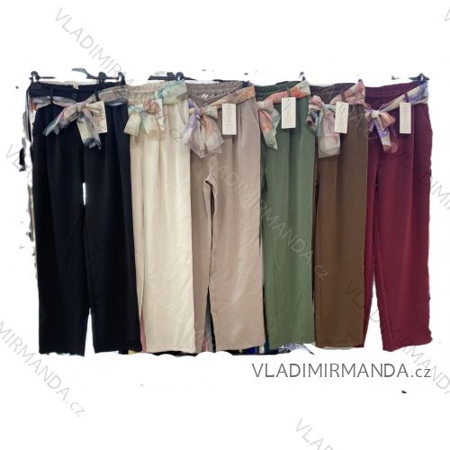 Nohavice dlhé letné dámske (S/M/L ONE SIZE) TALIANSKA MÓDA IMM25M19163
