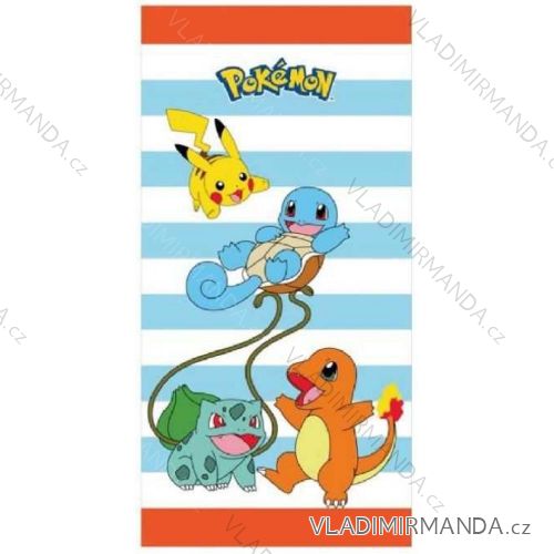 Osuška plážová pokemon dievčenská a chlapčenská bavlnená (70 x 140 cm) SETINO POK-711