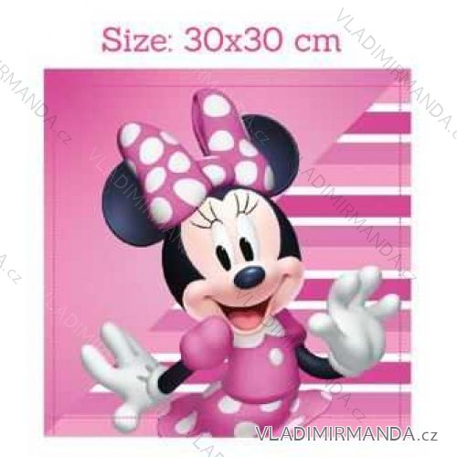 Uterák na tvár minnie mouse detský dievčenský bavlnený (30*30 cm) SETINO MIN24-4055
