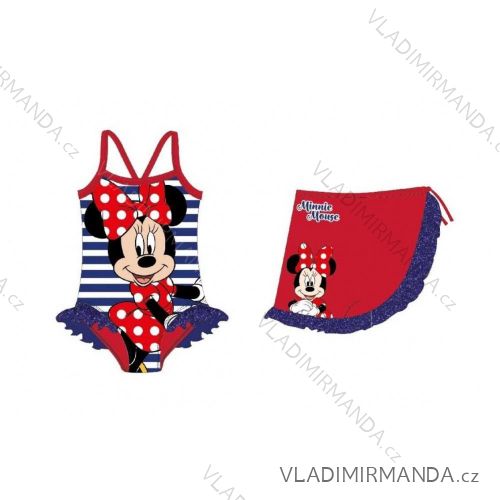 Plavky jednodielne minnie mouse detské dievčenské (3-8 rokov) SETINO MIN36-0989