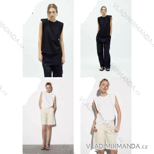 Tričko letné bez rukávu dámske (S/M/L ONE SIZE) TALIANSKA MÓDA IMM25M29914
