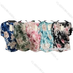 Blúzka krátky rukáv dámska (S/M/L ONE SIZE) TALIANSKA MÓDA IMM25M7549