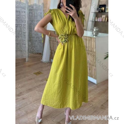 Šaty letné bez rukávu dámske (XS/S/M ONE SIZE) TALIANSKA MÓDA IMM25M5187