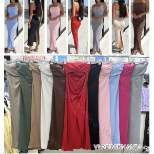 Šaty dlhé carmen cez prsia letné dámske (XS/S/M ONE SIZE) TALIANSKA MÓDA IMWB25853